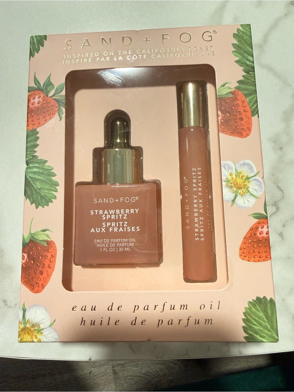 Sand + Fog Strawberry Spritz Eau de Parfum Oil Set - Pink